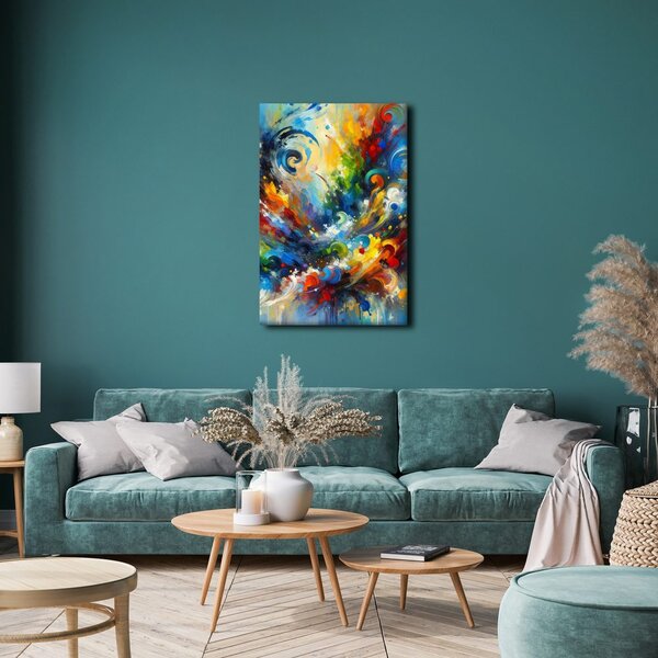 Quadro su tela – Vortice di energia e colori