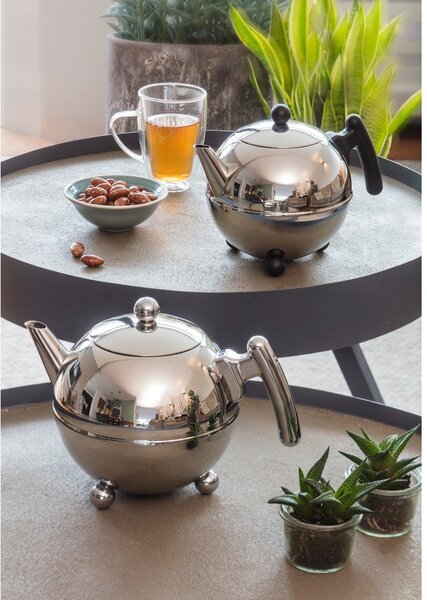 Teiera argentata in acciaio inox 1,2 l Bella Ronde – Bredemeijer