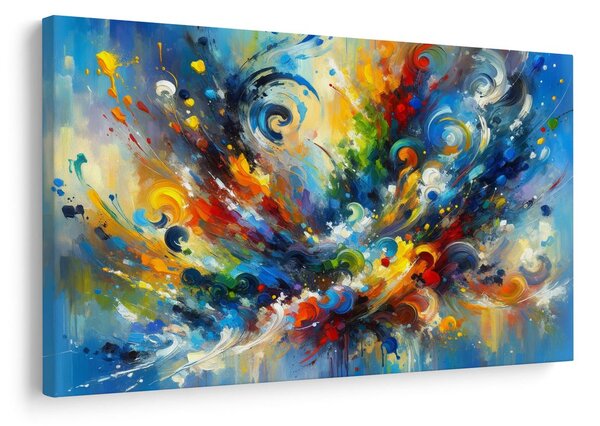 Quadro su tela – Esplosione astratta di colori