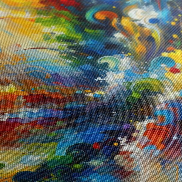 Quadro su tela – Vortice di energia e colori