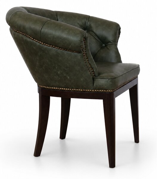Sedia Chesterfield Diana Pelle Primo Fiore Premium – Eleganza Classica e Comfort Artigianale