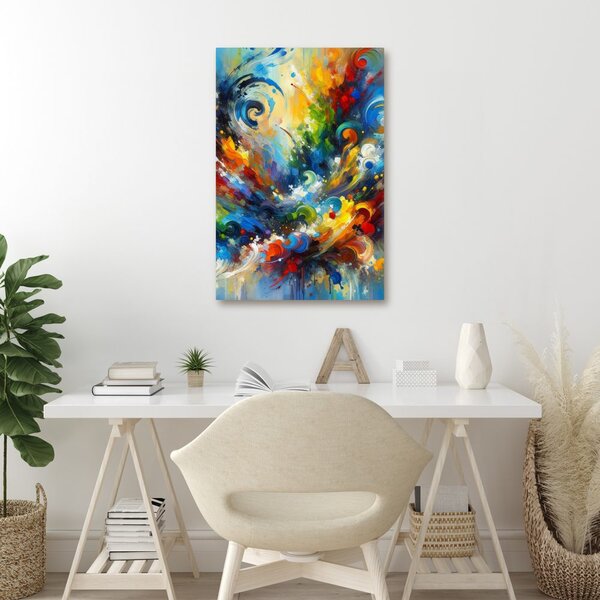 Quadro su tela – Vortice di energia e colori