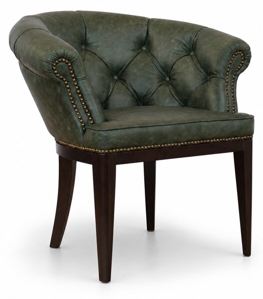 Sedia Chesterfield Diana Pelle Primo Fiore Premium – Eleganza Classica e Comfort Artigianale