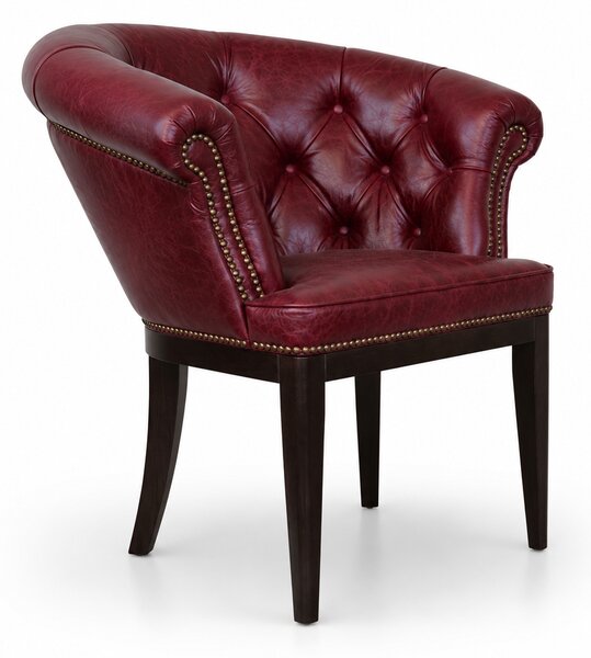 Sedia Chesterfield Diana Pelle Primo Fiore Premium – Eleganza Classica e Comfort Artigianale
