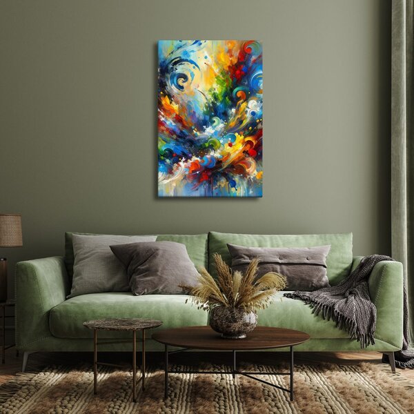 Quadro su tela – Vortice di energia e colori