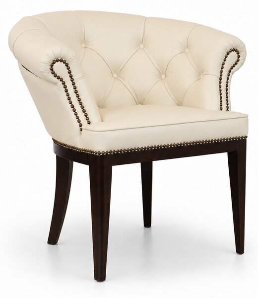 Sedia Chesterfield Diana Pelle Primo Fiore Premium – Eleganza Classica e Comfort Artigianale