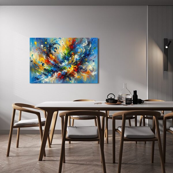 Quadro su tela – Esplosione astratta di colori