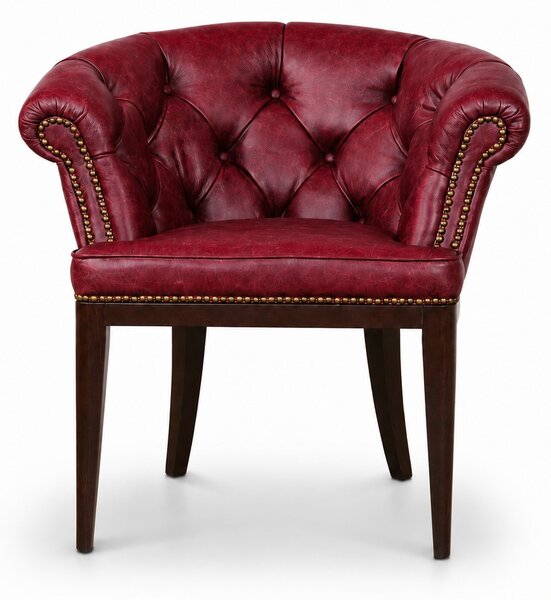 Sedia Chesterfield Diana Pelle Primo Fiore Premium – Eleganza Classica e Comfort Artigianale