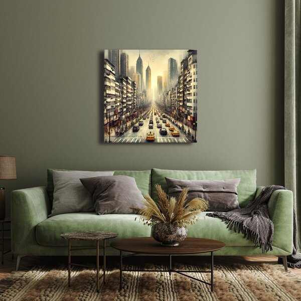 Quadro su tela – Vivacità metropolitana al crepuscolo