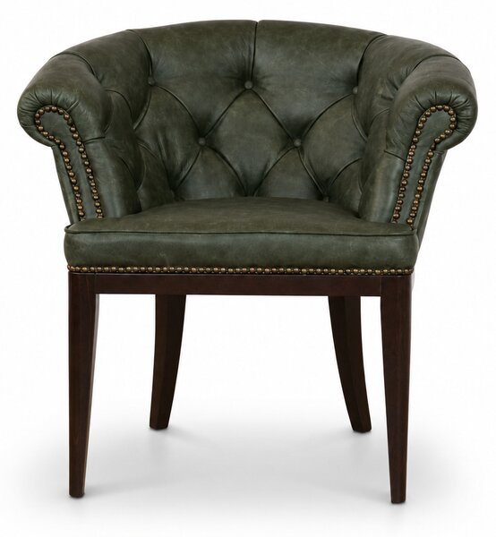 Sedia Chesterfield Diana Pelle Primo Fiore Premium – Eleganza Classica e Comfort Artigianale