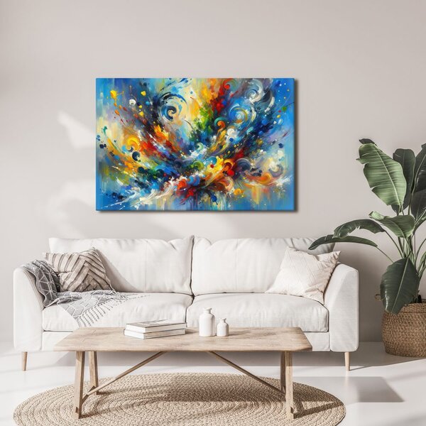 Quadro su tela – Esplosione astratta di colori