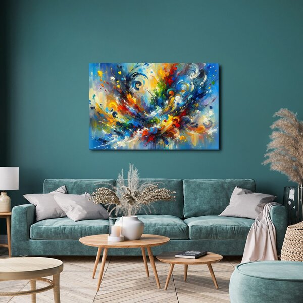 Quadro su tela – Esplosione astratta di colori