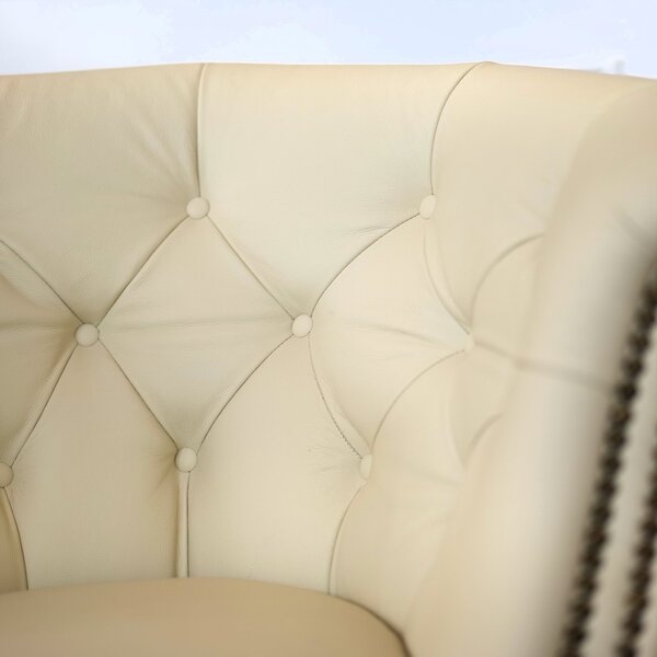 Sedia Chesterfield Diana Pelle Primo Fiore Premium – Eleganza Classica e Comfort Artigianale