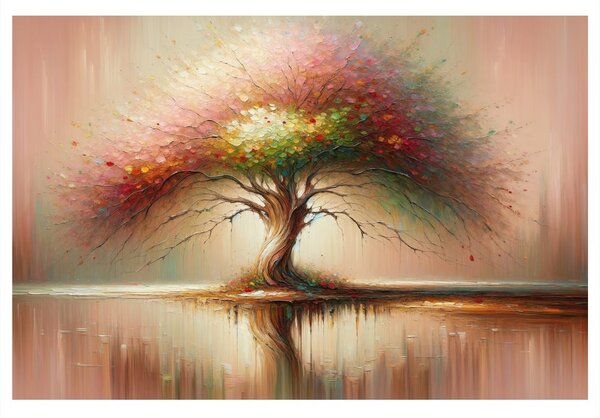 Quadro su tela – Albero della vita colorato