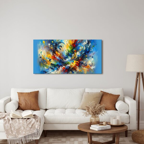Quadro su tela – Flussi dinamici di colori