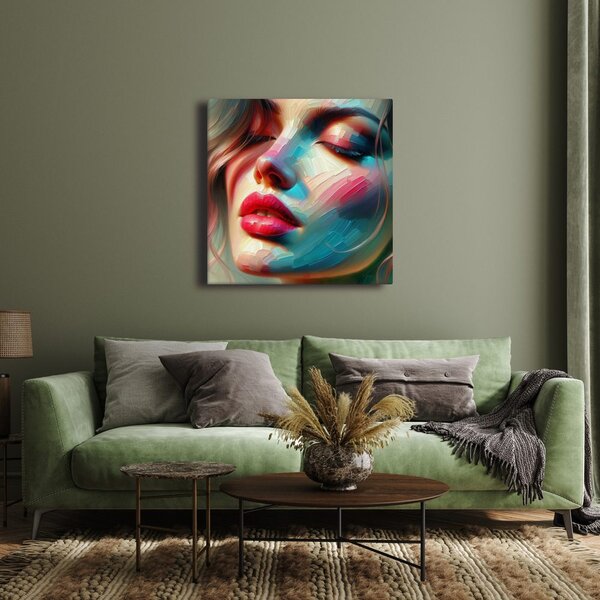 Quadro su tela – Ritratto astratto di donna