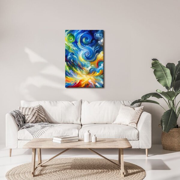 Quadro su tela – Turbinio astratto di colori