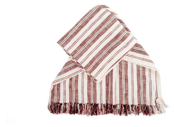Coperta color terracotta in cotone 150x200 cm Indira – Tiseco Home Studio