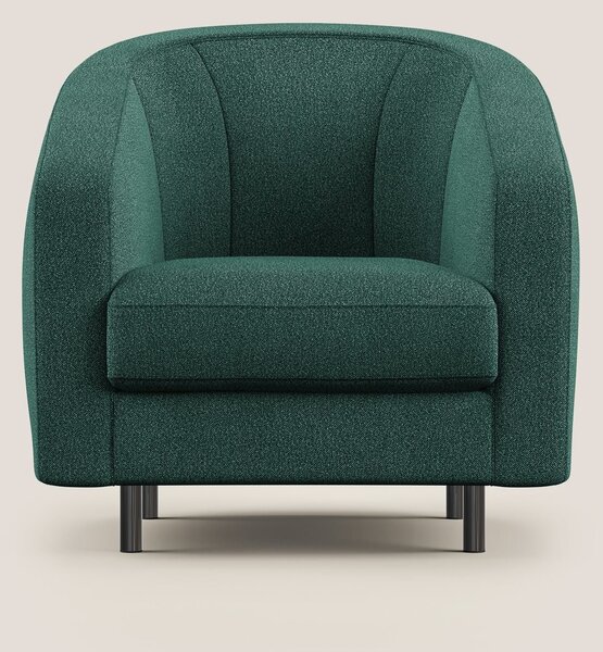 Pandora Poltroncina in morbido tessuto bouclé impermeabile T07 verde