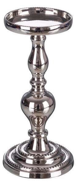 Candelabro con 1 Braccio Ø12x25,5 cm in Metallo Darika Argento