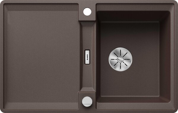 BLANCO ADIRA 45 S-F lavello da incasso SILGRANIT da 45 cm con comando remoto dello scarico, con accessori
