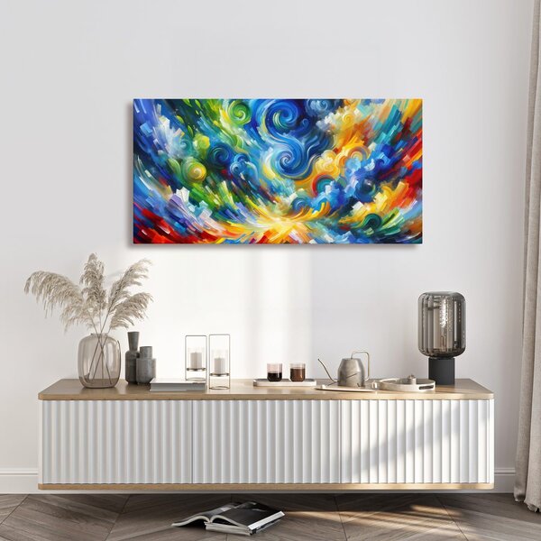 Quadro su tela – Flussi dinamici di colori