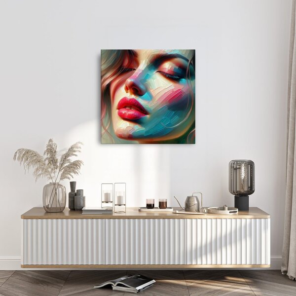 Quadro su tela – Ritratto astratto di donna