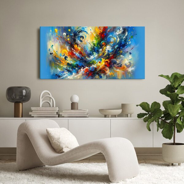 Quadro su tela – Flussi dinamici di colori