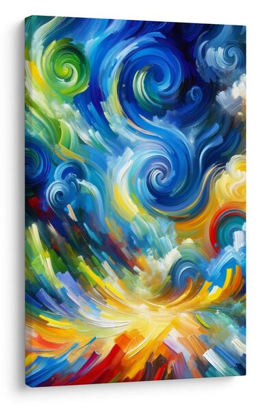 Quadro su tela – Turbinio astratto di colori