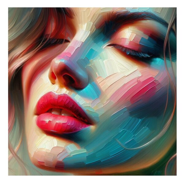 Quadro su tela – Ritratto astratto di donna