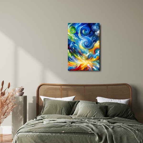 Quadro su tela – Turbinio astratto di colori