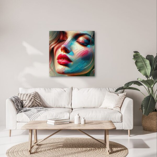 Quadro su tela – Ritratto astratto di donna