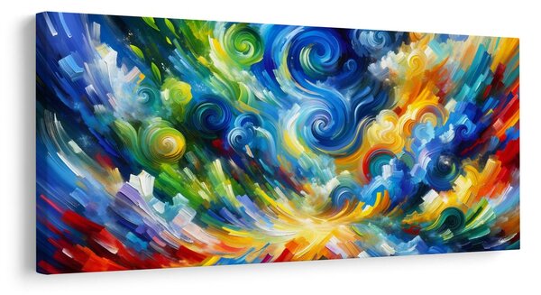 Quadro su tela – Flussi dinamici di colori