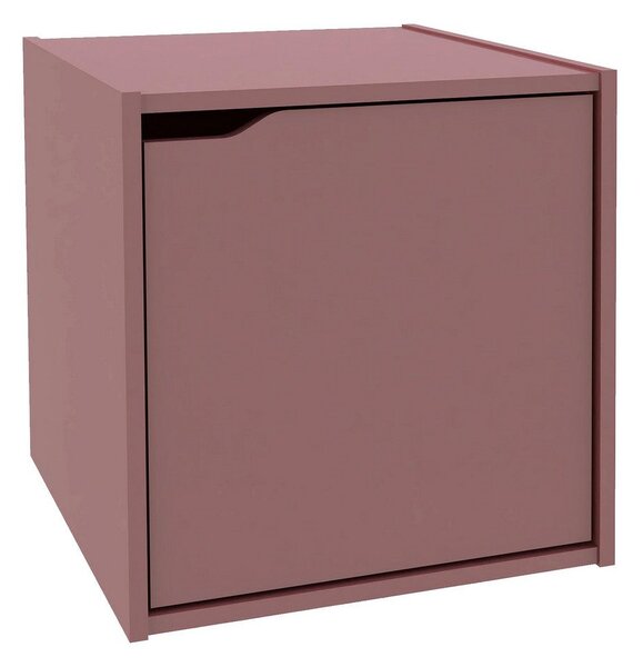 Cubo Composite con Anta 35x35x35 cm in Compensato Mattone