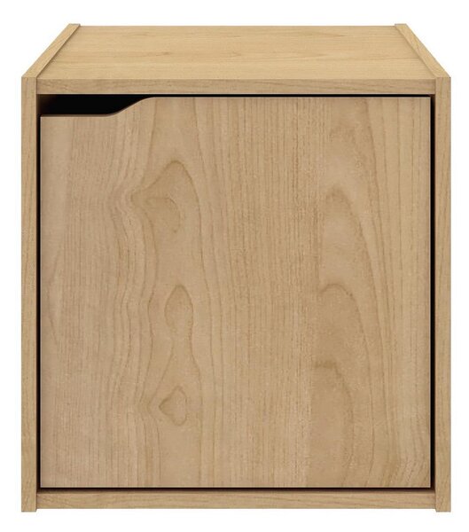 Cubo Composite con Anta 35x35x35 cm in Compensato Naturale