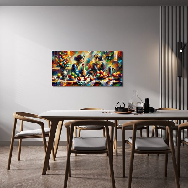 Quadro su tela – Due donne con mele