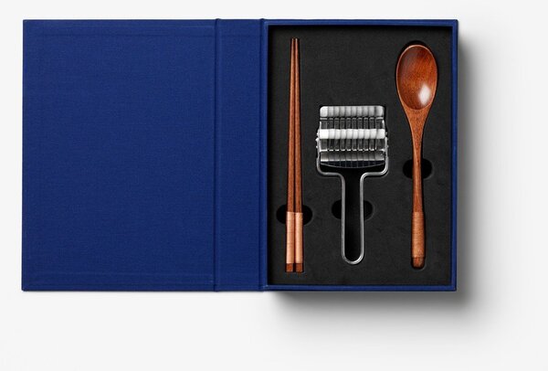 Bacchette in set blu in acciaio inox/in bambù per 2 persone The Essentials - Ramen Tools – Printworks