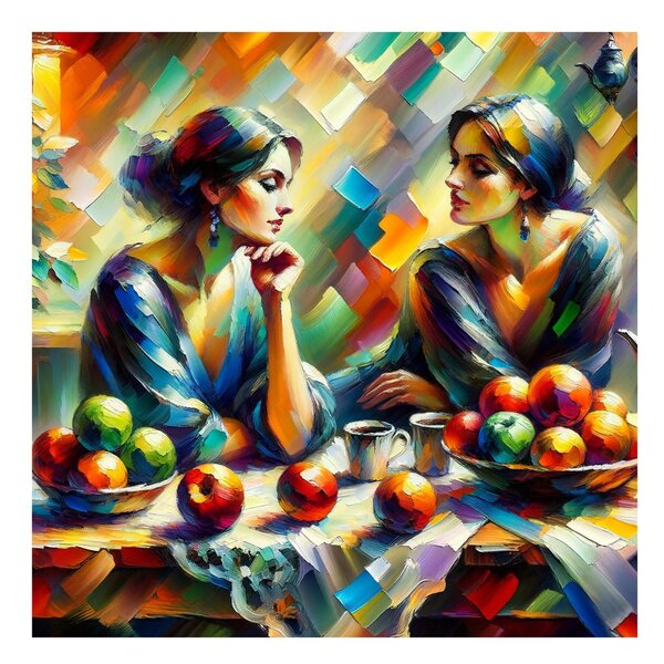 Quadro su tela – Riflesso nello specchio con frutta