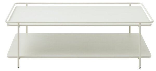 Tavolino da salotto grigio chiaro in metallo 55x110 cm Yuba – Unique Furniture
