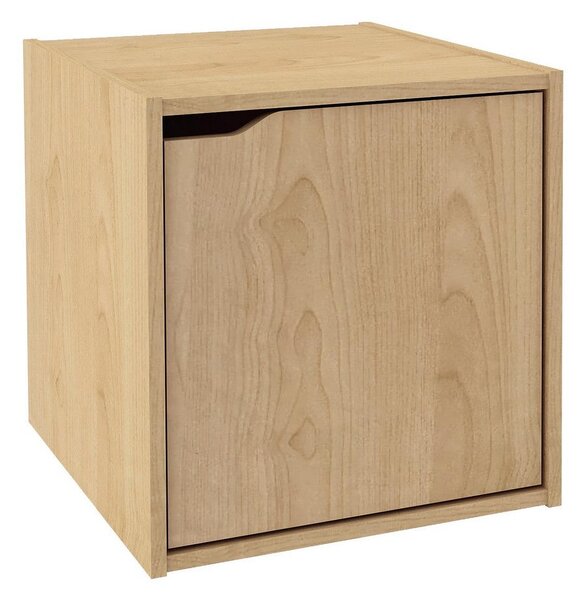 Cubo Composite con Anta 35x35x35 cm in Compensato Naturale