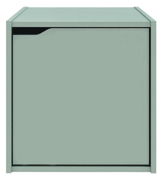 Cubo Composite con Anta 35x35x35 cm in Compensato Verde Salvia
