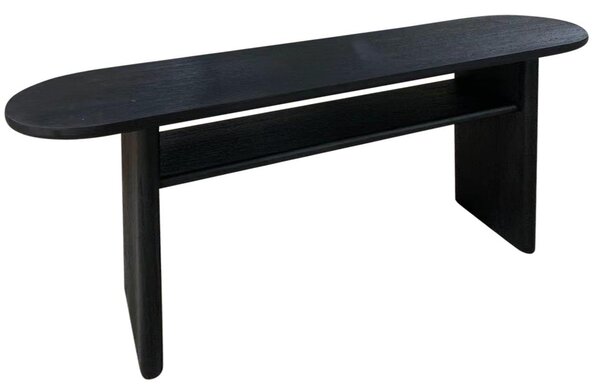 Consolle 160x40x80 cm in Legno Empire Ovale Nero