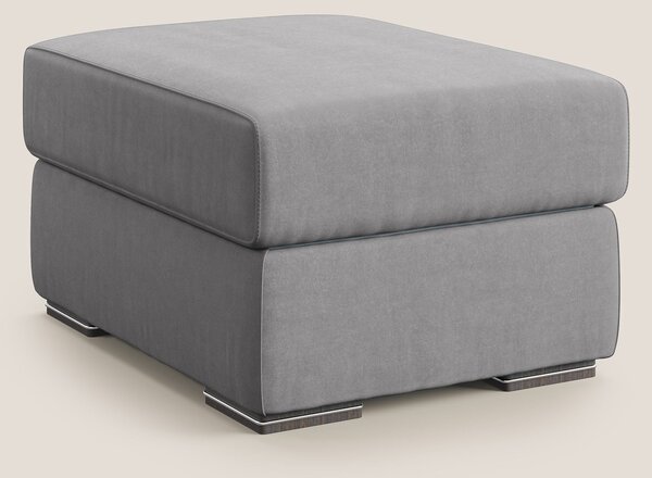 Sun pouf apribile contenitore in microfibra smacchiabile T11 grigio