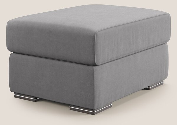 Sun pouf apribile contenitore in microfibra smacchiabile T11 grigio