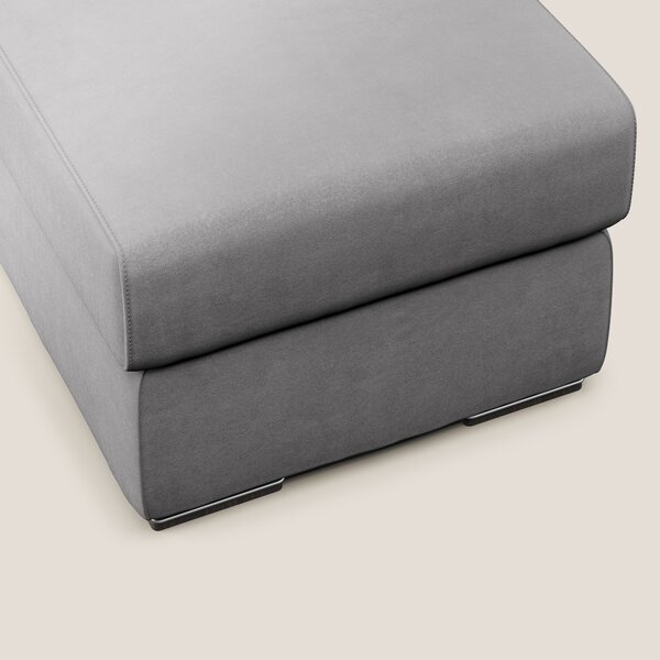Sun pouf apribile contenitore in microfibra smacchiabile T11 grigio