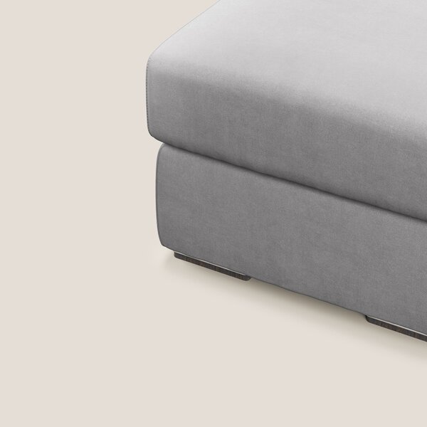 Sun pouf apribile contenitore in microfibra smacchiabile T11 grigio