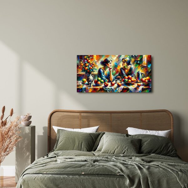 Quadro su tela – Due donne con mele