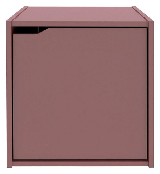Cubo Composite con Anta 35x35x35 cm in Compensato Mattone