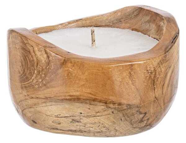 Candela Ø20x12 cm in Legno Akabe Natural
