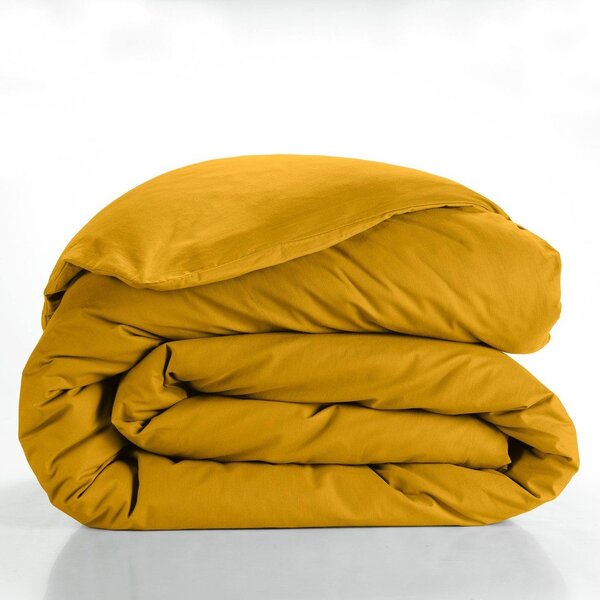 Copripiumino giallo in cotone per letto matrimoniale/per letto esteso 240x220 cm Lina – douceur d'intérieur